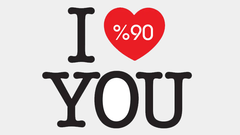 %90 İndirimli Sevgi
